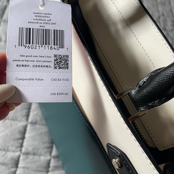 Kate Spade New York Staci Medium Saffiano Leather Satchel Purse - Picture 4 of 11